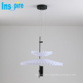 Nordic Home Designer Acrylic Metal Pendant Lamp Modern Chandelier Light